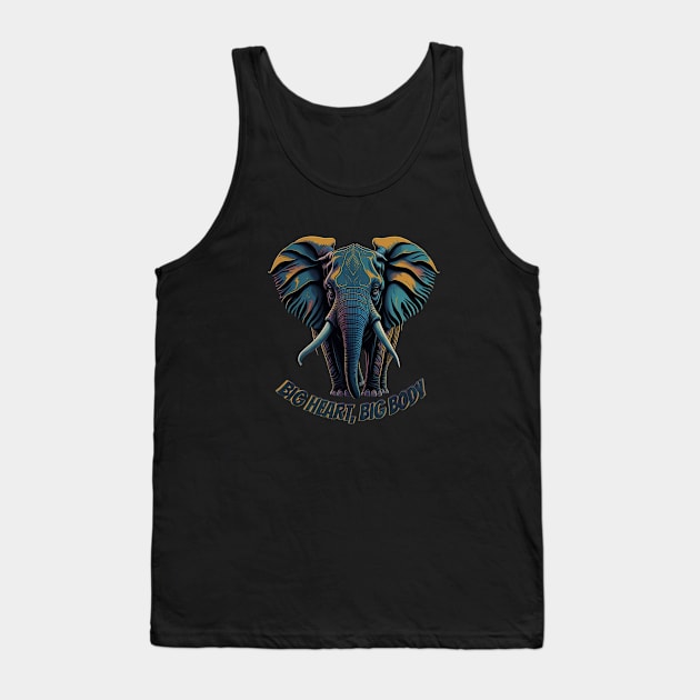 Elephant, Big heart, big body Tank Top by ElArrogante